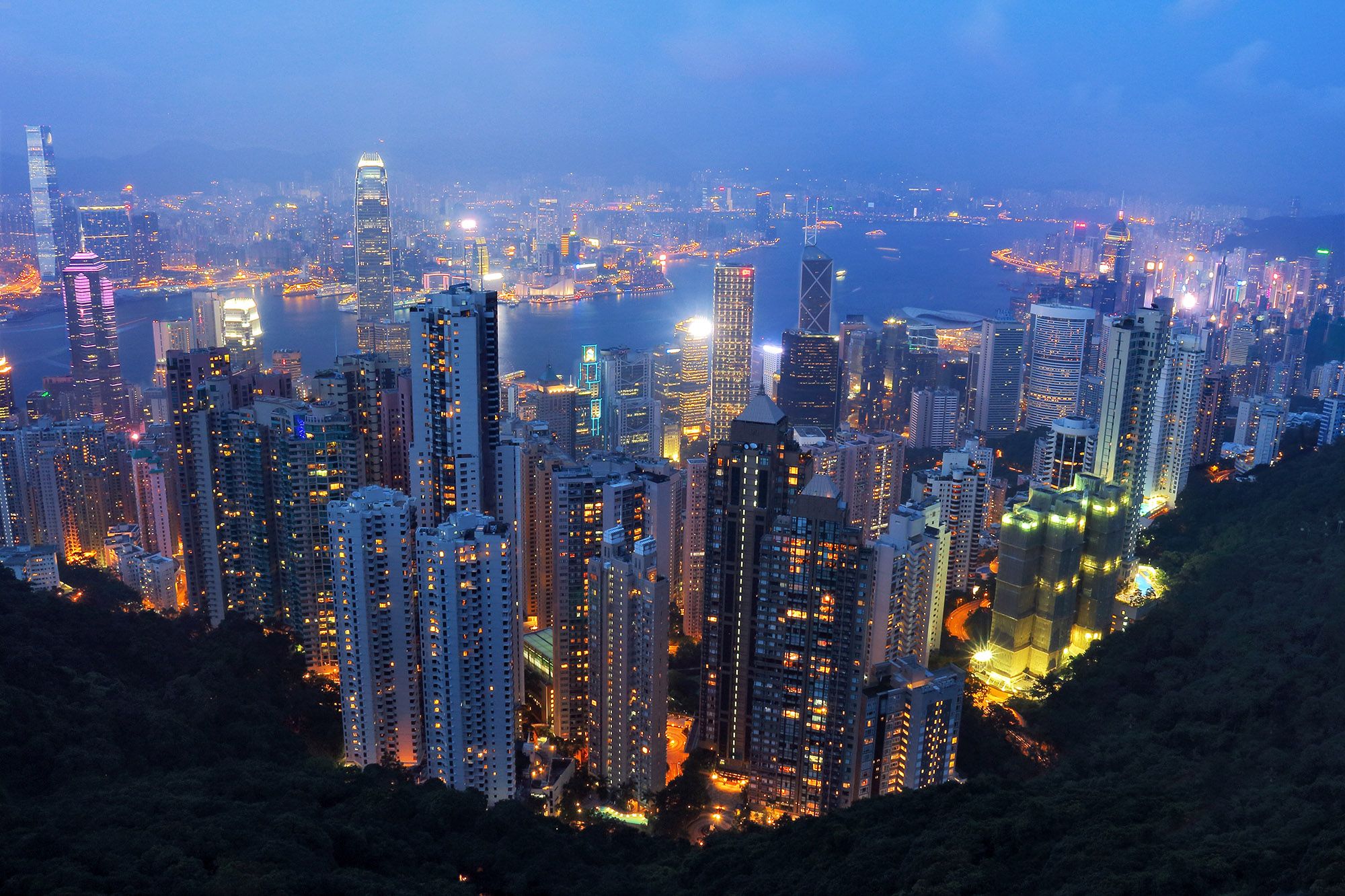 New York to Hong Kong